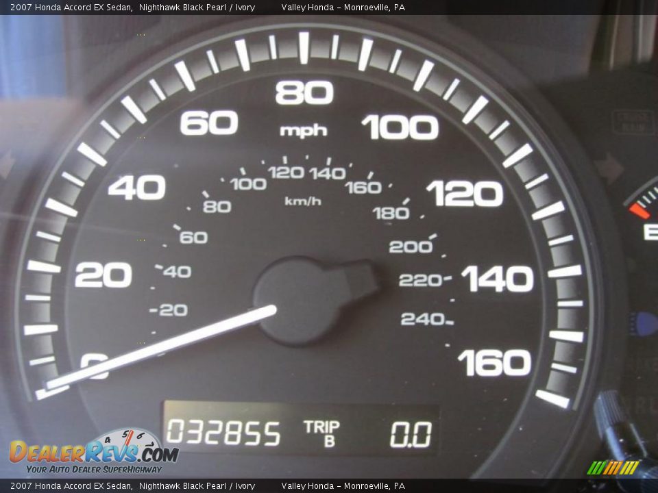 2007 Honda Accord EX Sedan Nighthawk Black Pearl / Ivory Photo #15