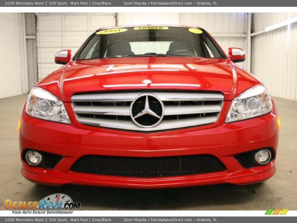 2008 Mercedes-Benz C 300 Sport Mars Red / Grey/Black Photo #3