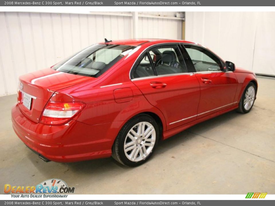 2008 Mercedes-Benz C 300 Sport Mars Red / Grey/Black Photo #5