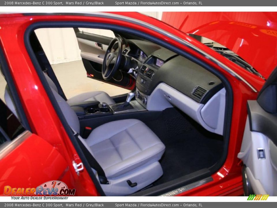 2008 Mercedes-Benz C 300 Sport Mars Red / Grey/Black Photo #9