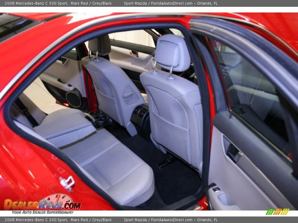 2008 Mercedes-Benz C 300 Sport Mars Red / Grey/Black Photo #10