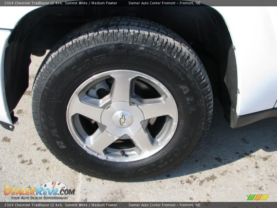 2004 Chevrolet TrailBlazer LS 4x4 Summit White / Medium Pewter Photo #2