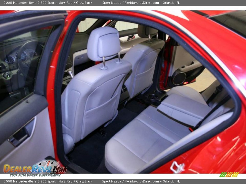 2008 Mercedes-Benz C 300 Sport Mars Red / Grey/Black Photo #13
