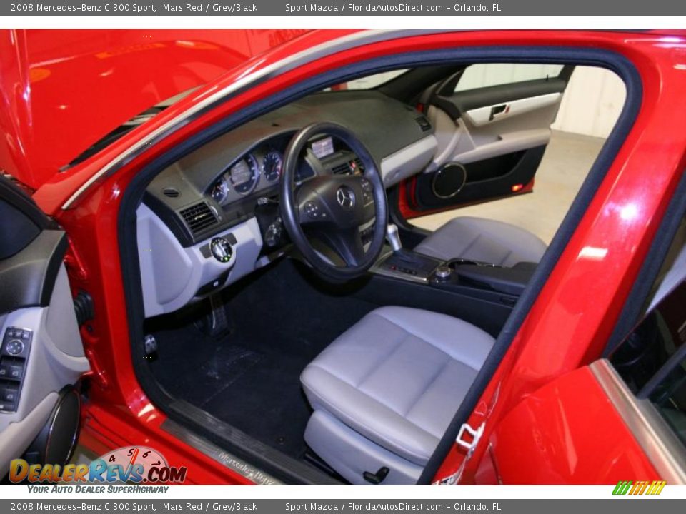 2008 Mercedes-Benz C 300 Sport Mars Red / Grey/Black Photo #14
