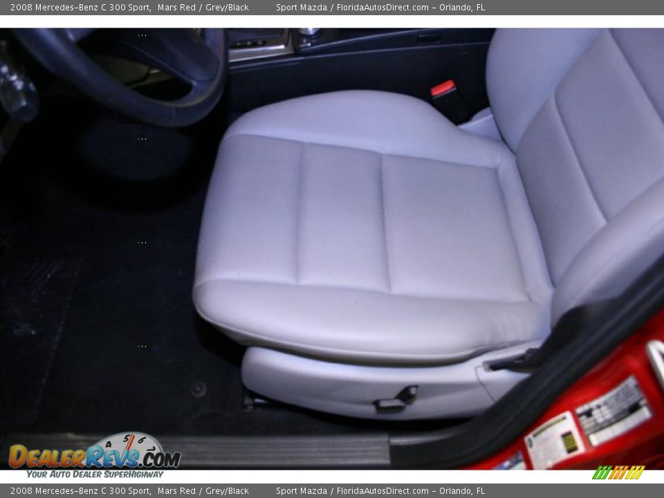 2008 Mercedes-Benz C 300 Sport Mars Red / Grey/Black Photo #16