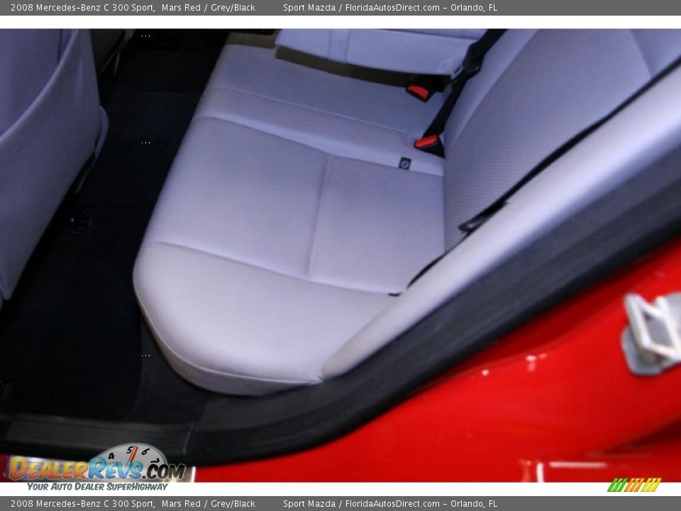 2008 Mercedes-Benz C 300 Sport Mars Red / Grey/Black Photo #17