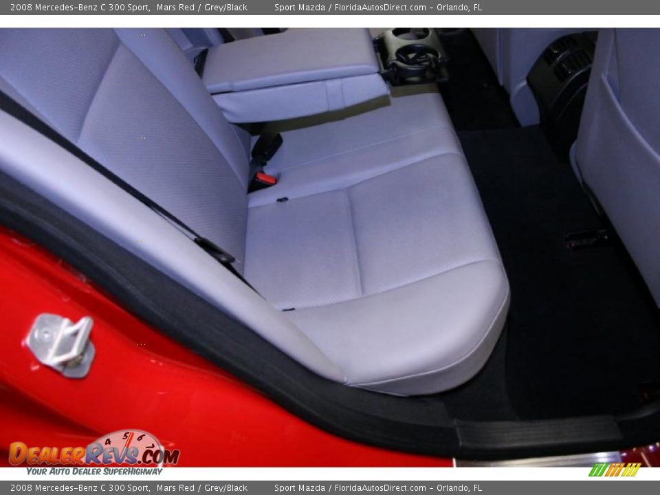 2008 Mercedes-Benz C 300 Sport Mars Red / Grey/Black Photo #18