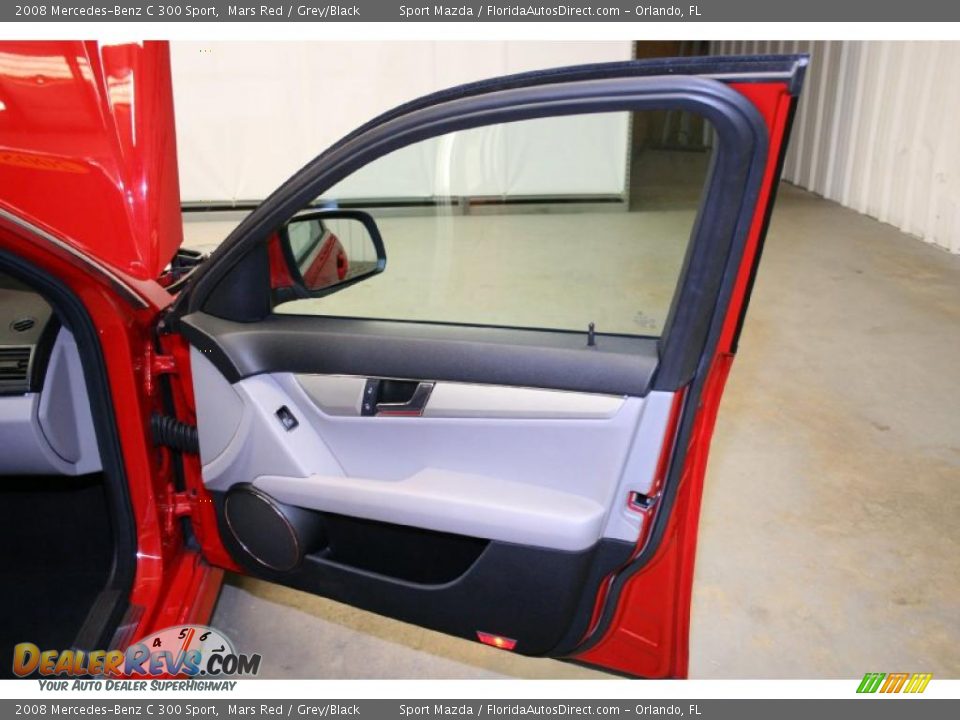 2008 Mercedes-Benz C 300 Sport Mars Red / Grey/Black Photo #20