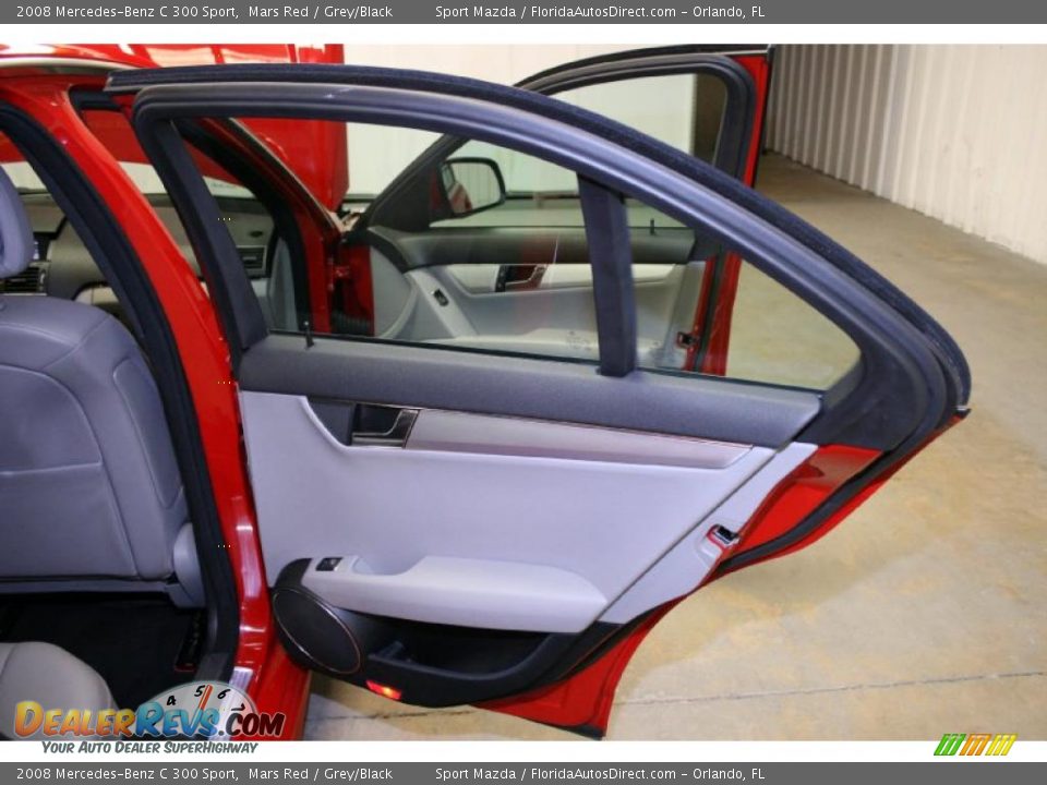 2008 Mercedes-Benz C 300 Sport Mars Red / Grey/Black Photo #22