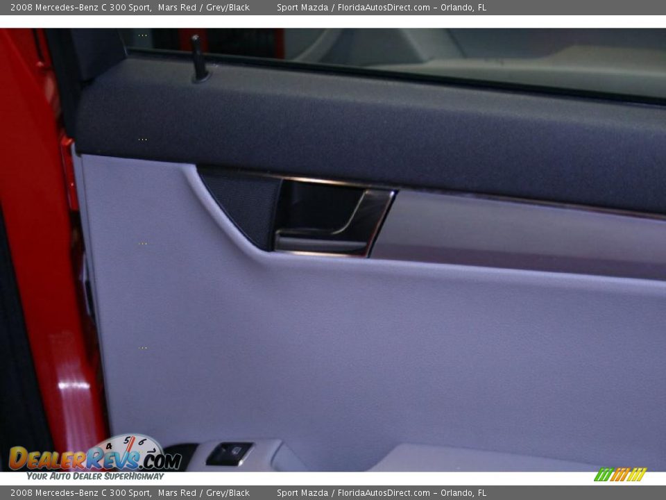 2008 Mercedes-Benz C 300 Sport Mars Red / Grey/Black Photo #23