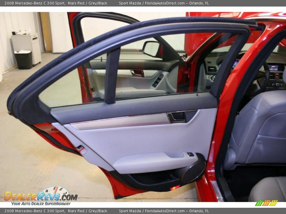2008 Mercedes-Benz C 300 Sport Mars Red / Grey/Black Photo #24