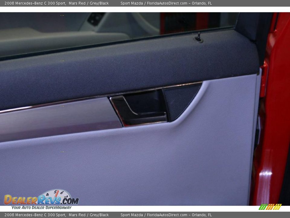 2008 Mercedes-Benz C 300 Sport Mars Red / Grey/Black Photo #25
