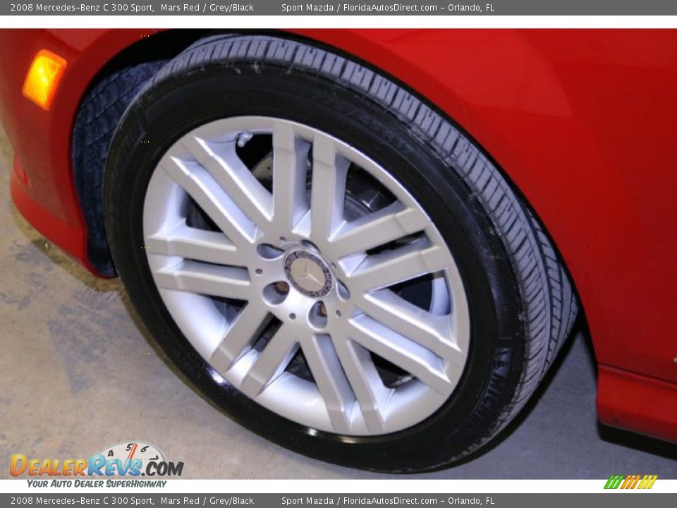 2008 Mercedes-Benz C 300 Sport Mars Red / Grey/Black Photo #28