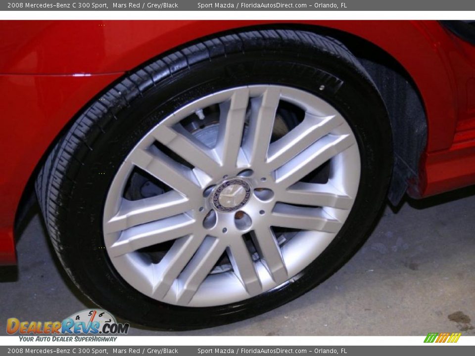 2008 Mercedes-Benz C 300 Sport Mars Red / Grey/Black Photo #30