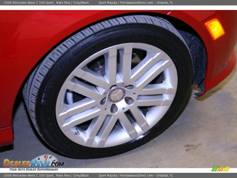 2008 Mercedes-Benz C 300 Sport Mars Red / Grey/Black Photo #31