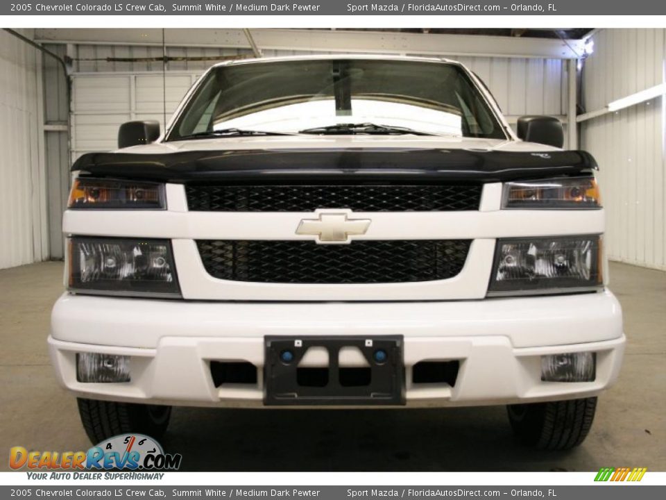 2005 Chevrolet Colorado LS Crew Cab Summit White / Medium Dark Pewter Photo #3