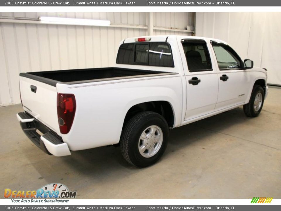 2005 Chevrolet Colorado LS Crew Cab Summit White / Medium Dark Pewter Photo #5