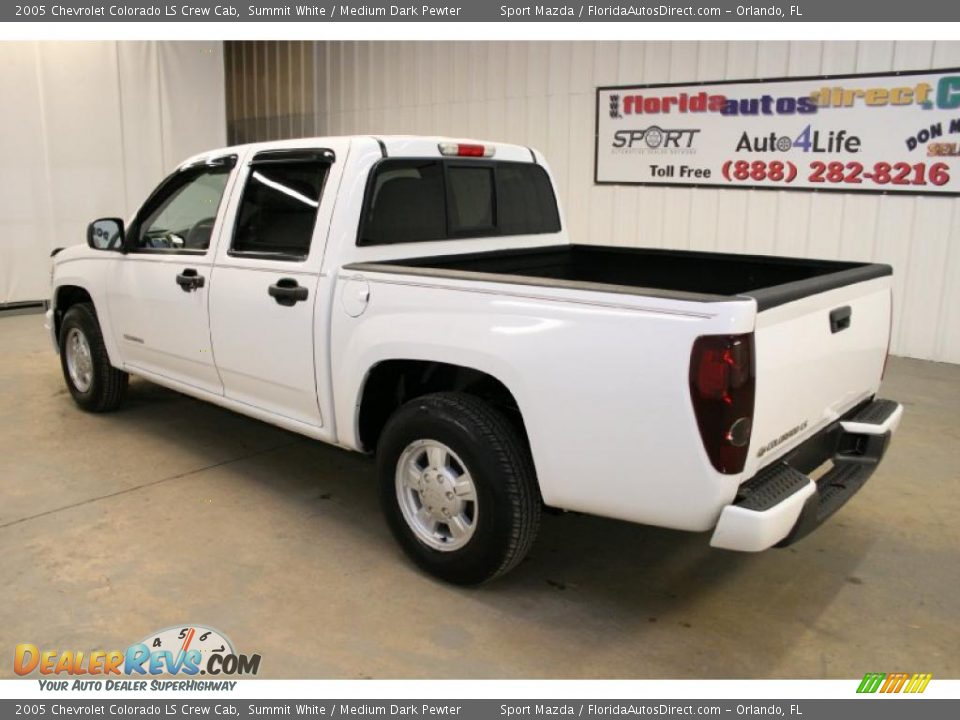 2005 Chevrolet Colorado LS Crew Cab Summit White / Medium Dark Pewter Photo #7