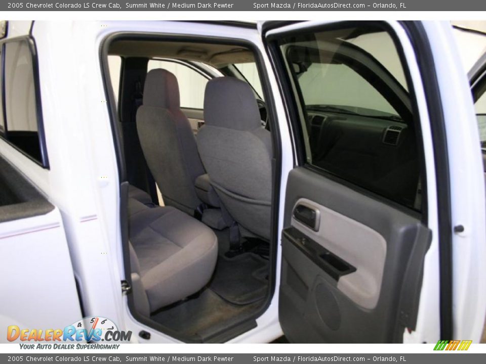 2005 Chevrolet Colorado LS Crew Cab Summit White / Medium Dark Pewter Photo #10