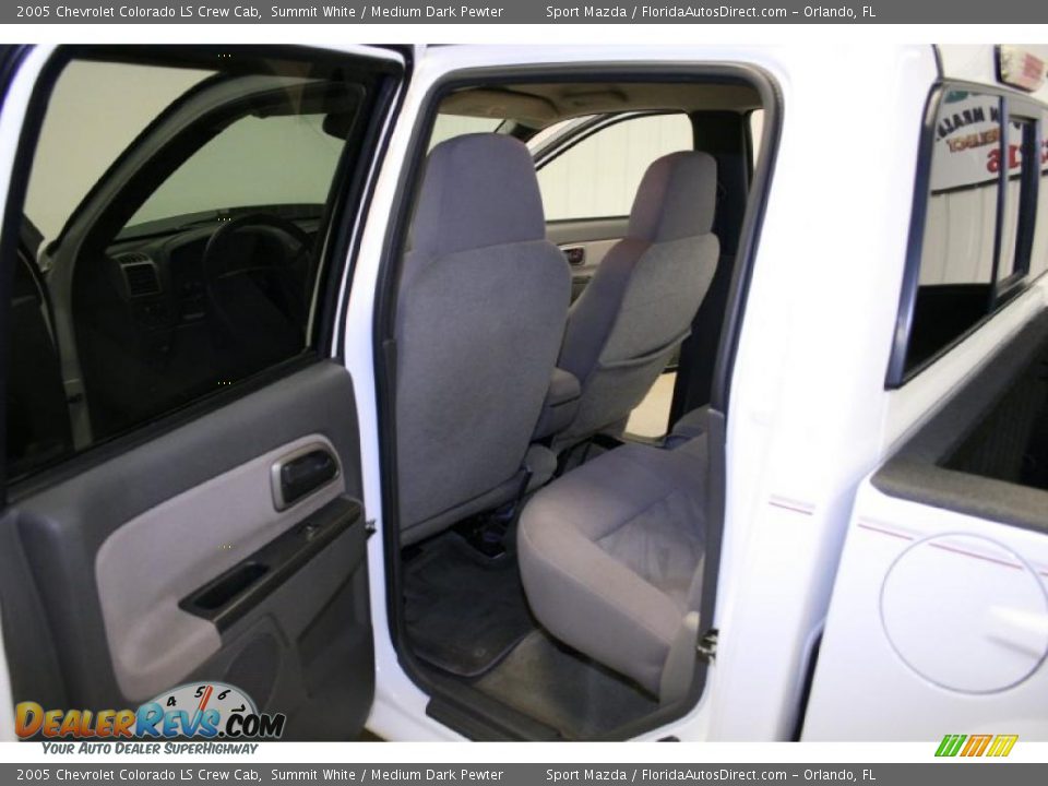 2005 Chevrolet Colorado LS Crew Cab Summit White / Medium Dark Pewter Photo #14