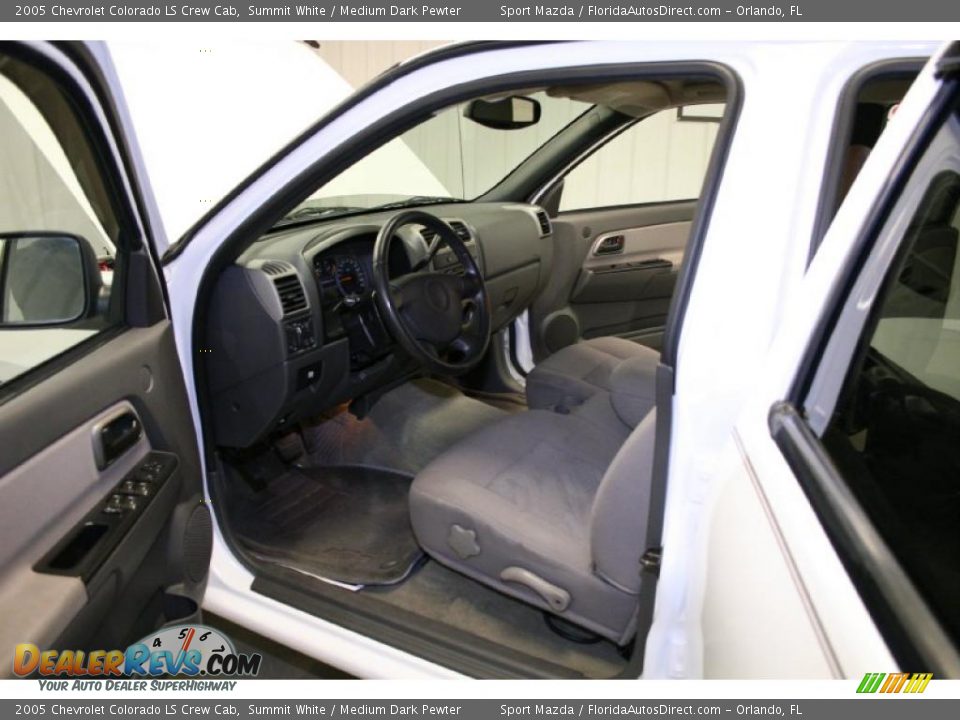 2005 Chevrolet Colorado LS Crew Cab Summit White / Medium Dark Pewter Photo #15
