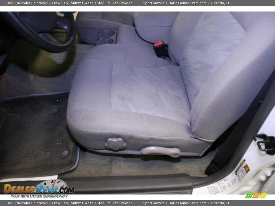 2005 Chevrolet Colorado LS Crew Cab Summit White / Medium Dark Pewter Photo #17