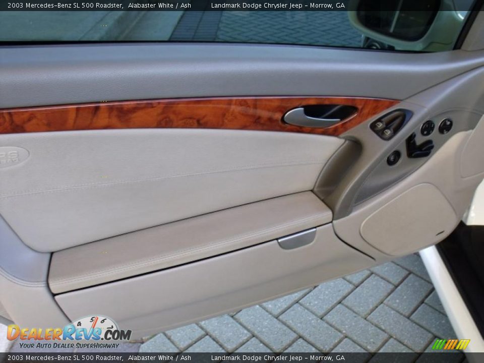 2003 Mercedes-Benz SL 500 Roadster Alabaster White / Ash Photo #11