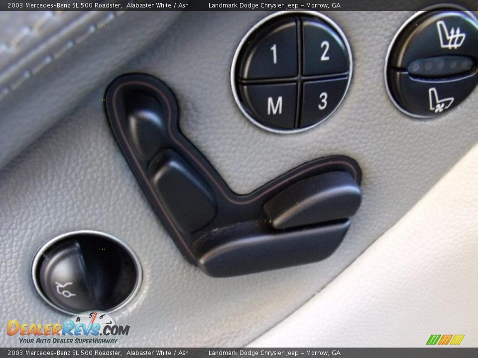 2003 Mercedes-Benz SL 500 Roadster Alabaster White / Ash Photo #12