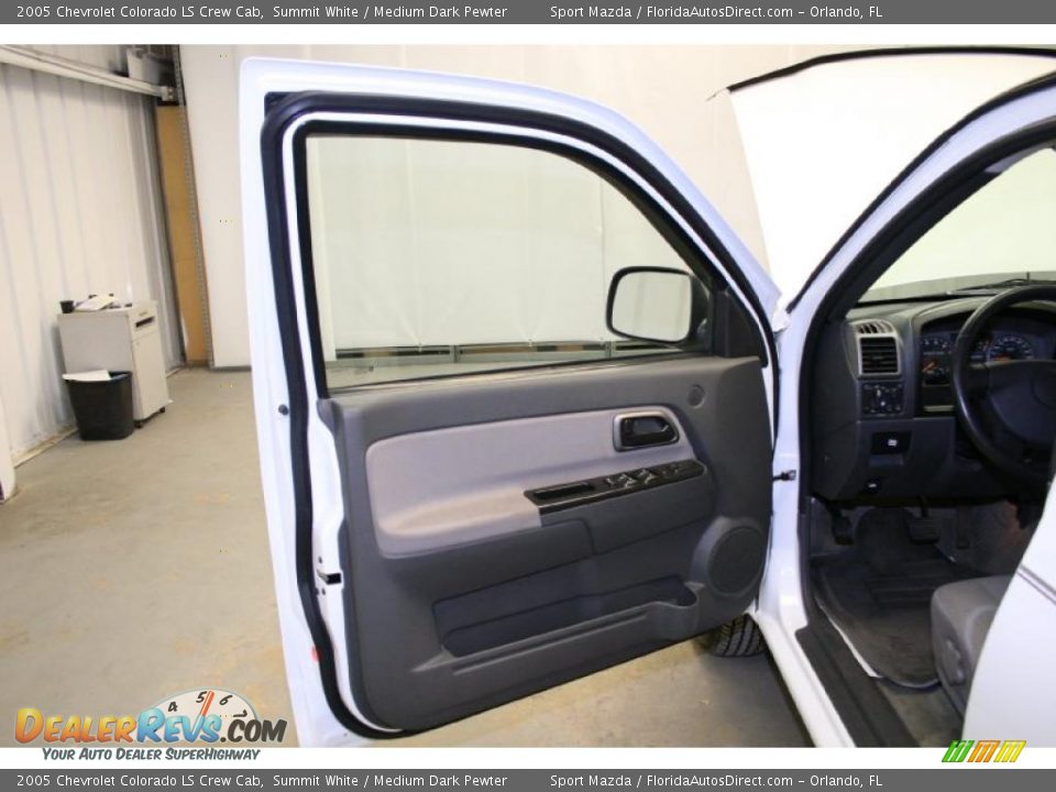 2005 Chevrolet Colorado LS Crew Cab Summit White / Medium Dark Pewter Photo #27