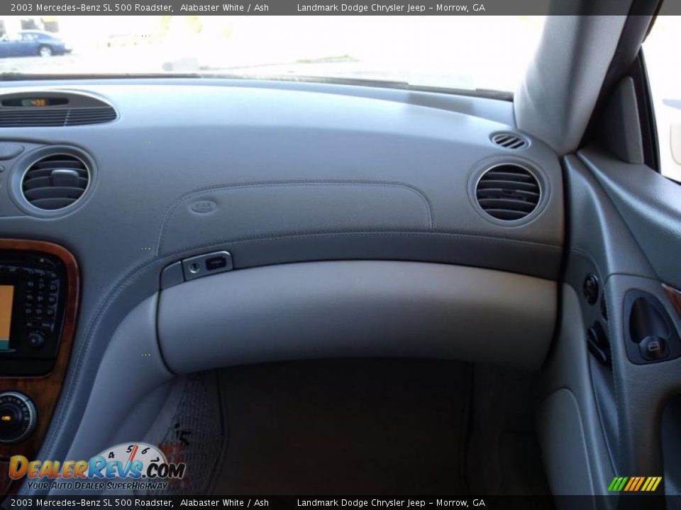 2003 Mercedes-Benz SL 500 Roadster Alabaster White / Ash Photo #18