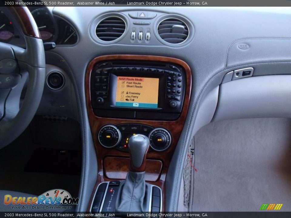 2003 Mercedes-Benz SL 500 Roadster Alabaster White / Ash Photo #19