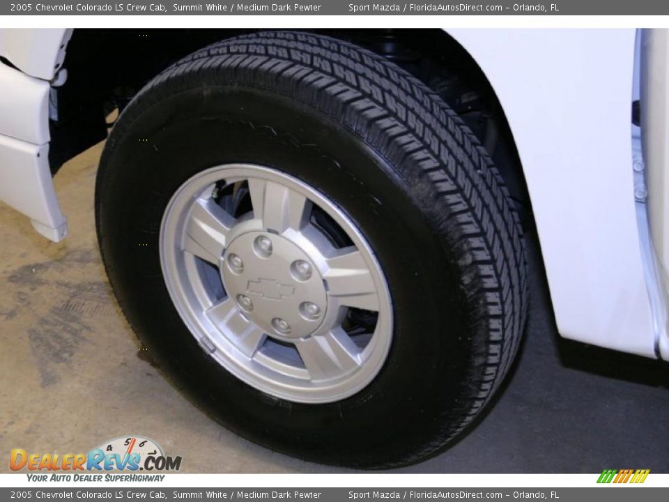 2005 Chevrolet Colorado LS Crew Cab Summit White / Medium Dark Pewter Photo #29