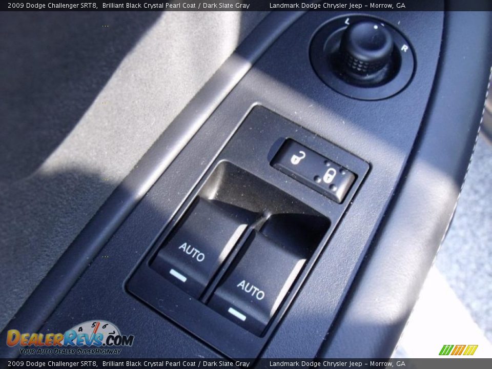 2009 Dodge Challenger SRT8 Brilliant Black Crystal Pearl Coat / Dark Slate Gray Photo #12