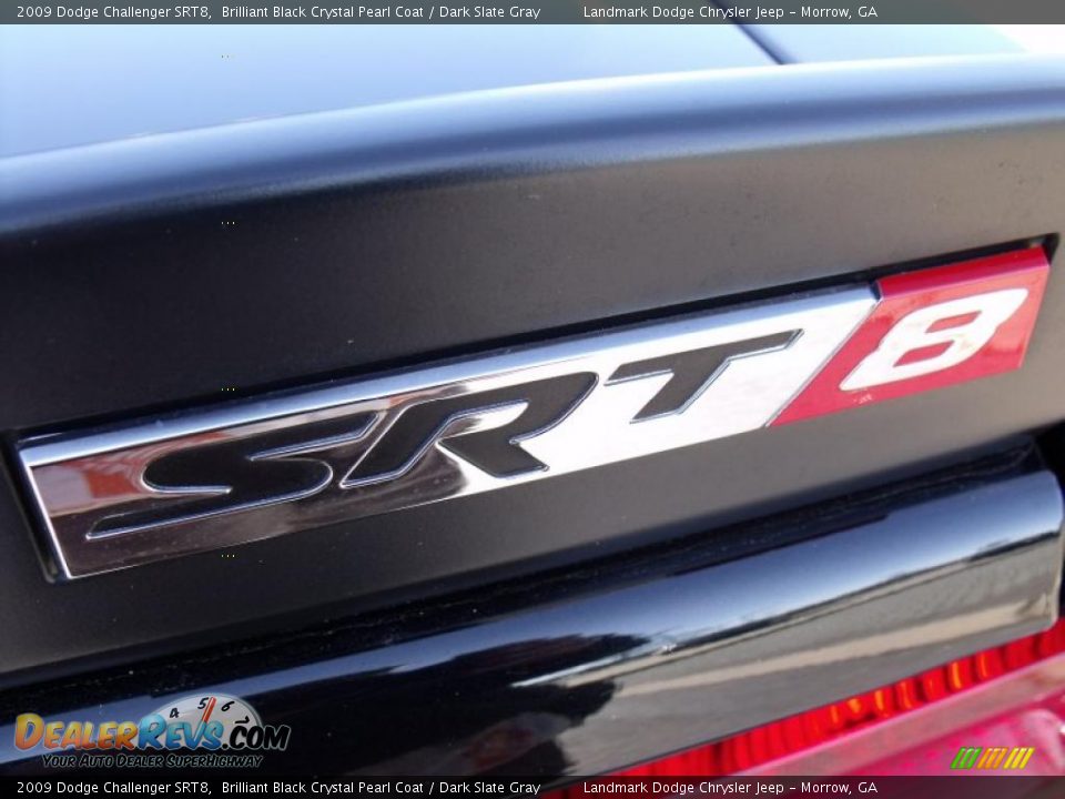 2009 Dodge Challenger SRT8 Brilliant Black Crystal Pearl Coat / Dark Slate Gray Photo #13