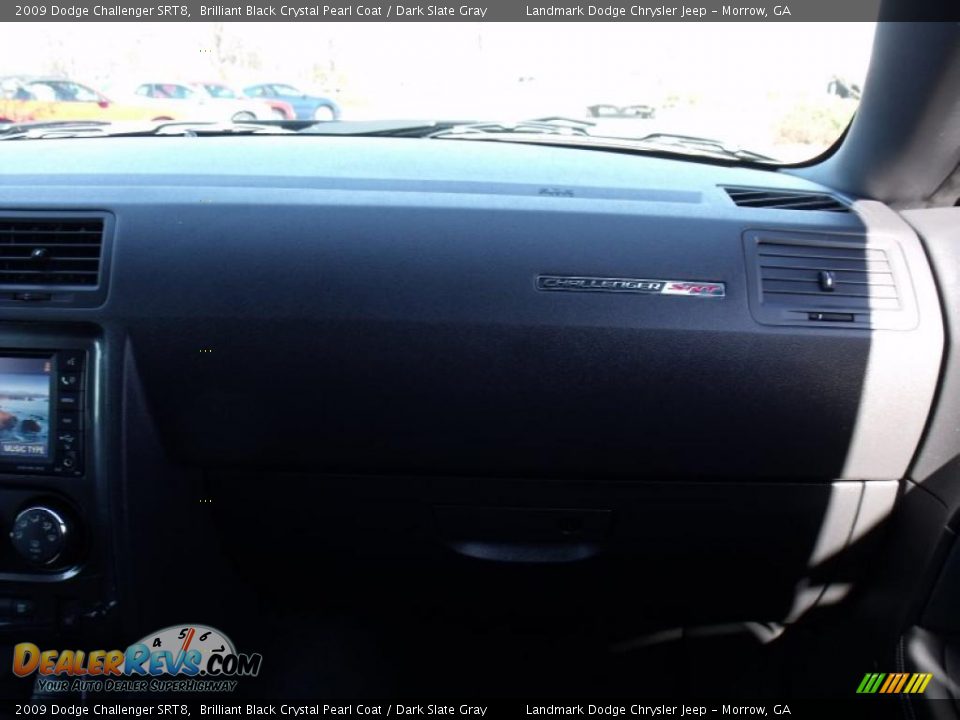 2009 Dodge Challenger SRT8 Brilliant Black Crystal Pearl Coat / Dark Slate Gray Photo #16