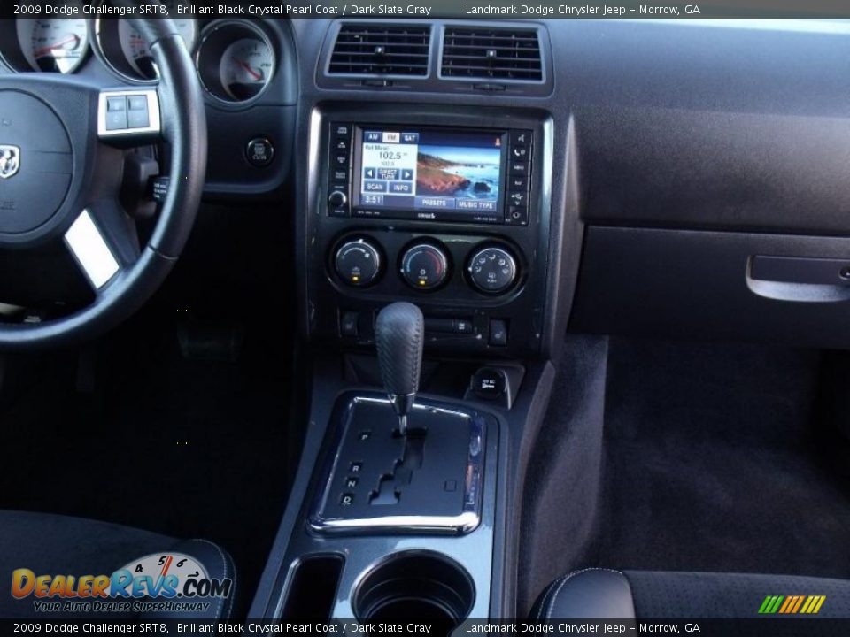 2009 Dodge Challenger SRT8 Brilliant Black Crystal Pearl Coat / Dark Slate Gray Photo #17