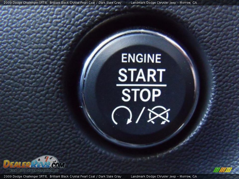 2009 Dodge Challenger SRT8 Brilliant Black Crystal Pearl Coat / Dark Slate Gray Photo #22