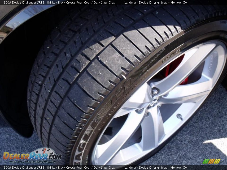 2009 Dodge Challenger SRT8 Brilliant Black Crystal Pearl Coat / Dark Slate Gray Photo #27