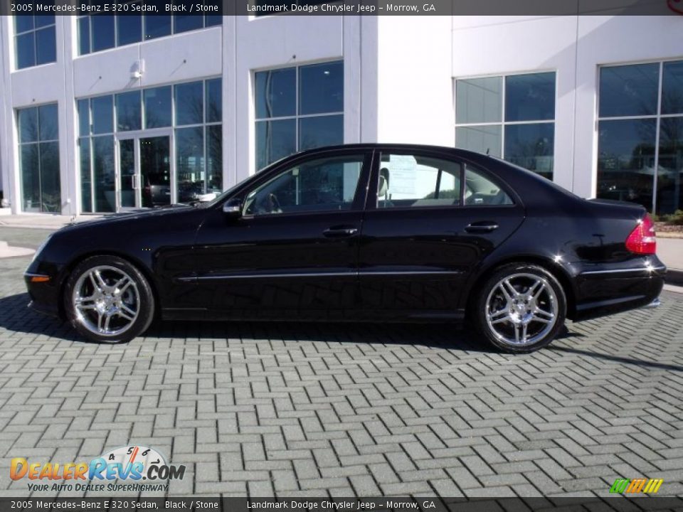 2005 Mercedes-Benz E 320 Sedan Black / Stone Photo #2