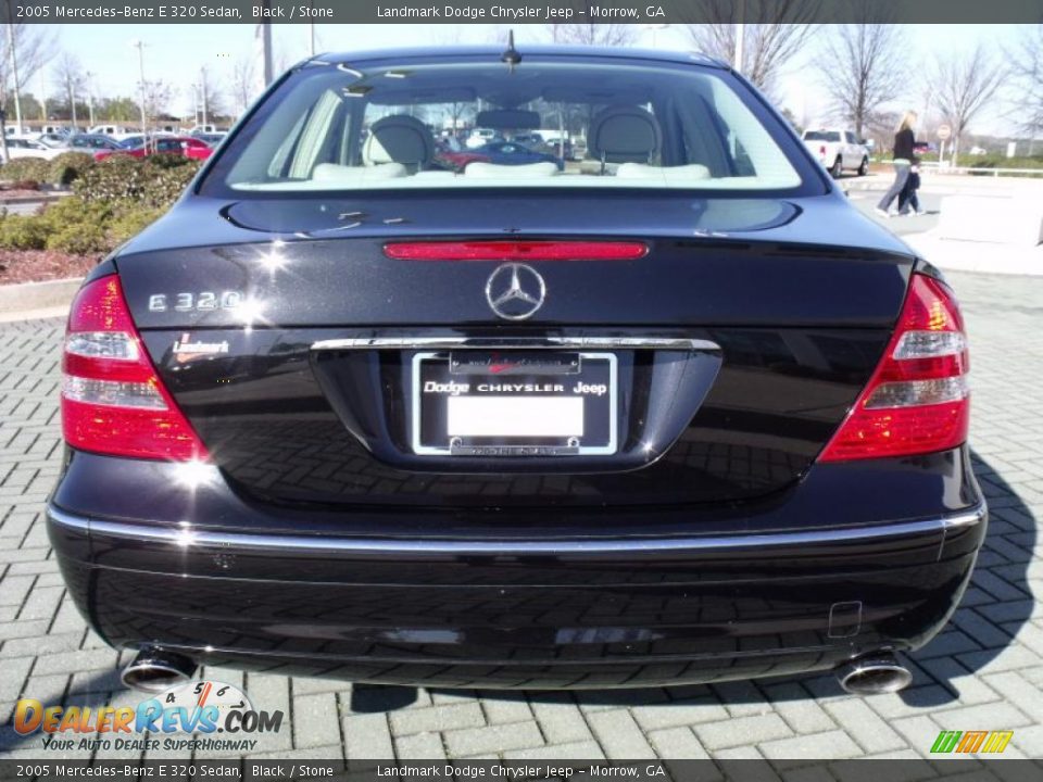 2005 Mercedes-Benz E 320 Sedan Black / Stone Photo #4