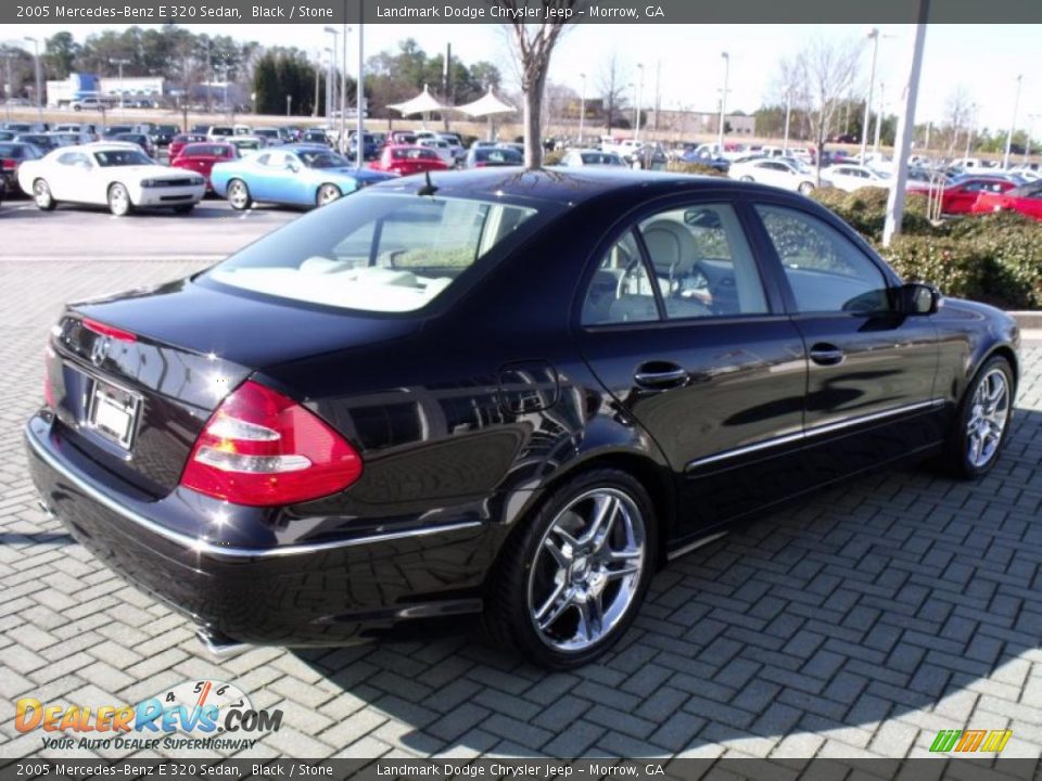 2005 Mercedes-Benz E 320 Sedan Black / Stone Photo #5