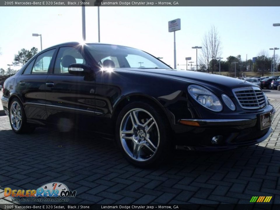 2005 Mercedes-Benz E 320 Sedan Black / Stone Photo #7