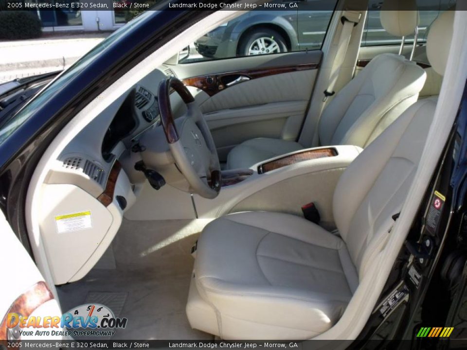 2005 Mercedes-Benz E 320 Sedan Black / Stone Photo #10
