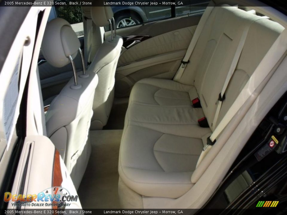 2005 Mercedes-Benz E 320 Sedan Black / Stone Photo #14