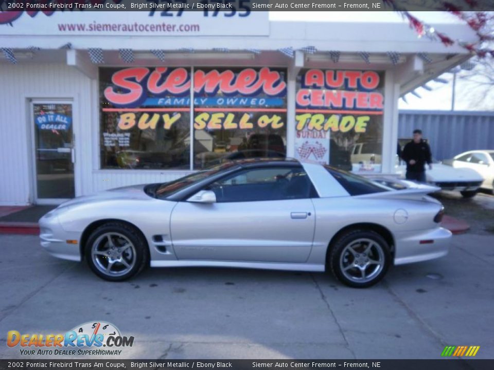 2002 Pontiac Firebird Trans Am Coupe Bright Silver Metallic / Ebony Black Photo #1