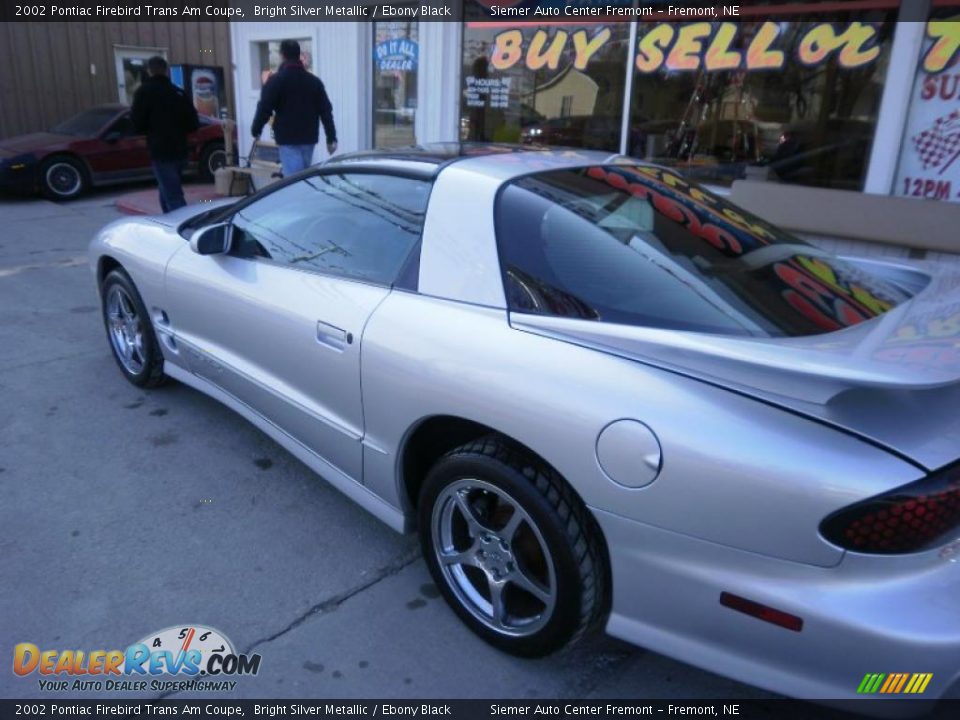 2002 Pontiac Firebird Trans Am Coupe Bright Silver Metallic / Ebony Black Photo #2