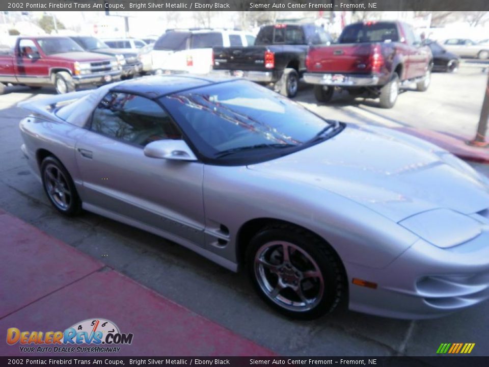 2002 Pontiac Firebird Trans Am Coupe Bright Silver Metallic / Ebony Black Photo #5