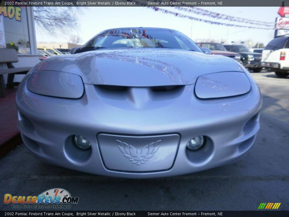 2002 Pontiac Firebird Trans Am Coupe Bright Silver Metallic / Ebony Black Photo #7