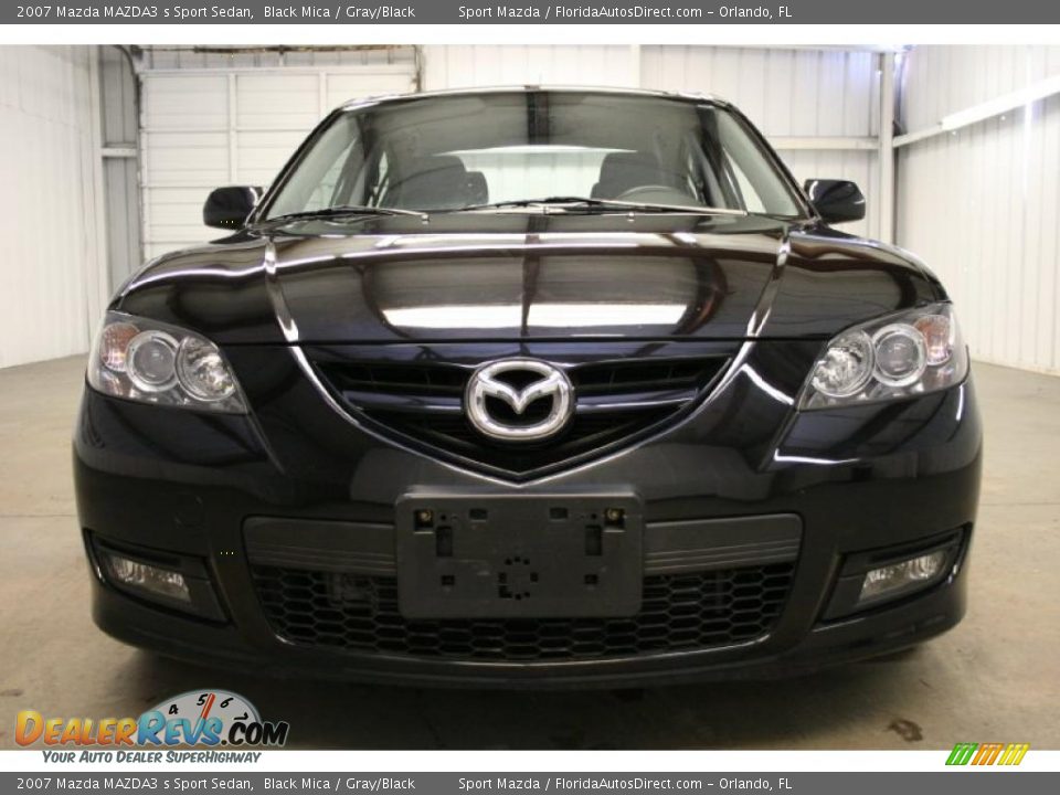 2007 Mazda MAZDA3 s Sport Sedan Black Mica / Gray/Black Photo #3