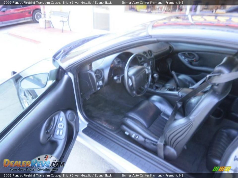 2002 Pontiac Firebird Trans Am Coupe Bright Silver Metallic / Ebony Black Photo #9